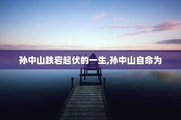 孙中山跌宕起伏的一生,孙中山自命为