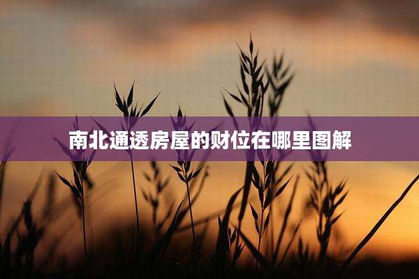 南北通透房屋的财位在哪里图解