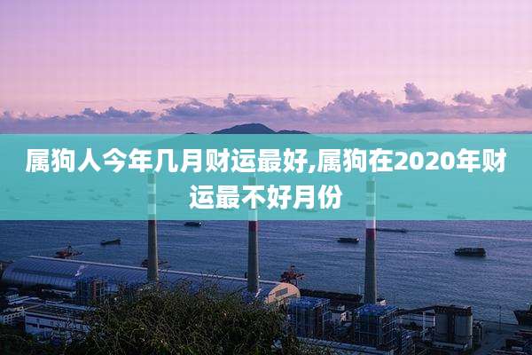 属狗人今年几月财运最好,属狗在2020年财运最不好月份