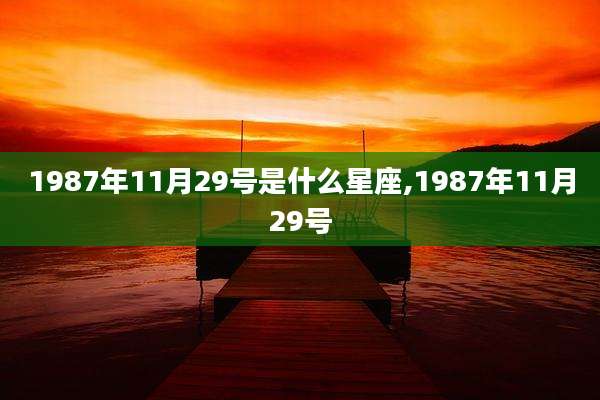 1987年11月29号是什么星座,1987年11月29号