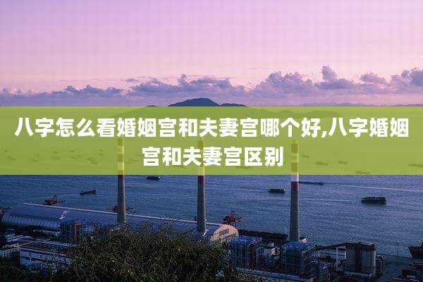 八字怎么看婚姻宫和夫妻宫哪个好,八字婚姻宫和夫妻宫区别