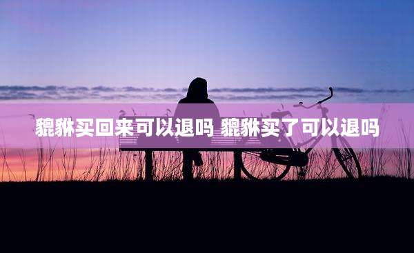 貔貅买回来可以退吗 貔貅买了可以退吗
