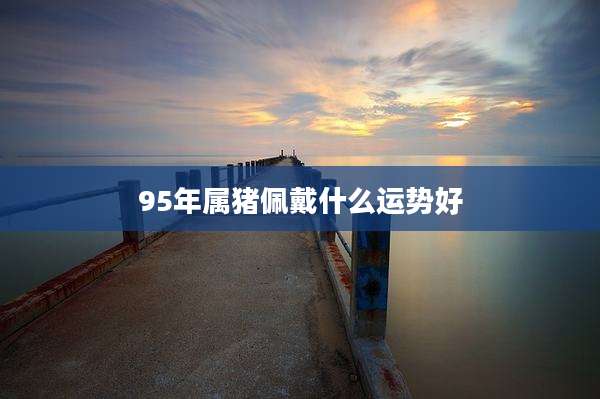 95年属猪佩戴什么运势好