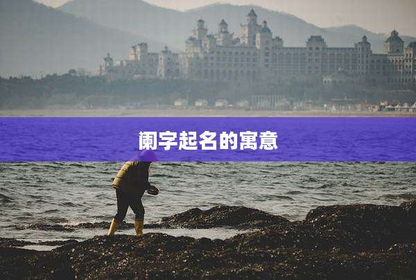 阑字起名的寓意