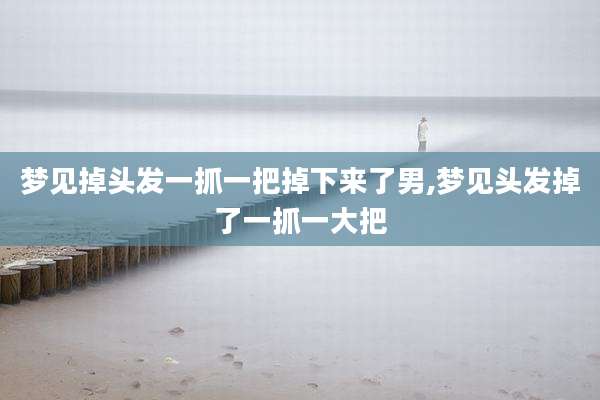 梦见掉头发一抓一把掉下来了男,梦见头发掉了一抓一大把