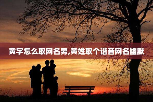 黄字怎么取网名男,黄姓取个谐音网名幽默