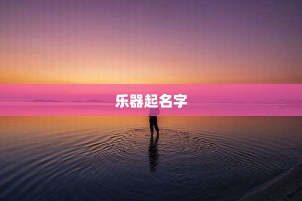 乐器起名字