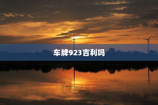 车牌923吉利吗