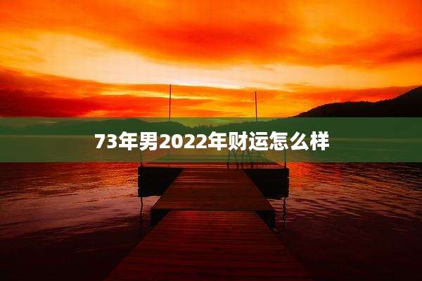 73年男2022年财运怎么样