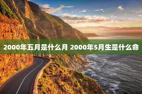2000年五月是什么月 2000年5月生是什么命