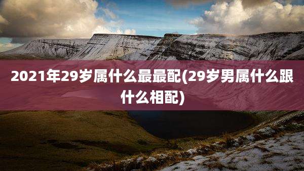 2021年29岁属什么最最配(29岁男属什么跟什么相配)