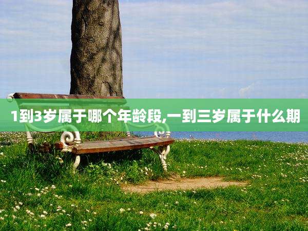 1到3岁属于哪个年龄段,一到三岁属于什么期