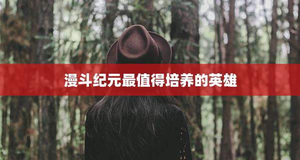 漫斗纪元最值得培养的英雄