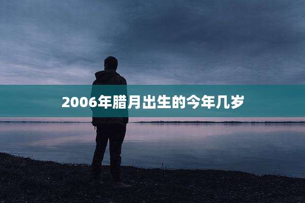 2006年腊月出生的今年几岁