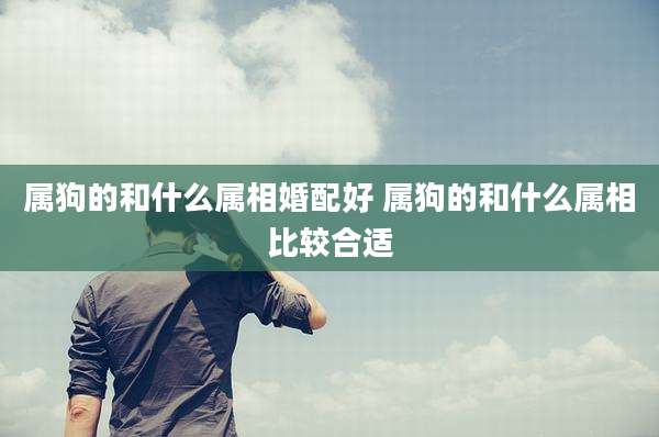 属狗的和什么属相婚配好 属狗的和什么属相比较合适
