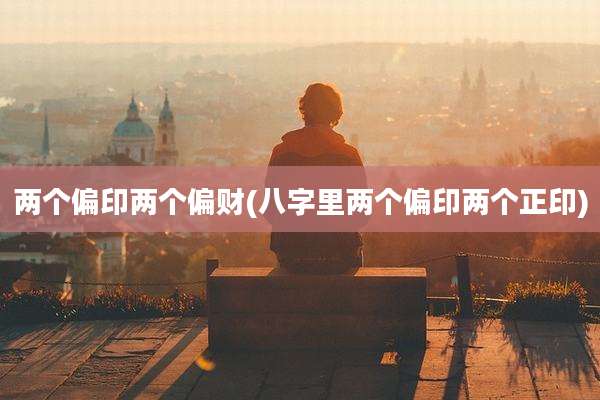 两个偏印两个偏财(八字里两个偏印两个正印)