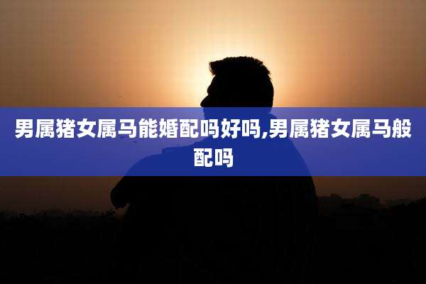 男属猪女属马能婚配吗好吗,男属猪女属马般配吗