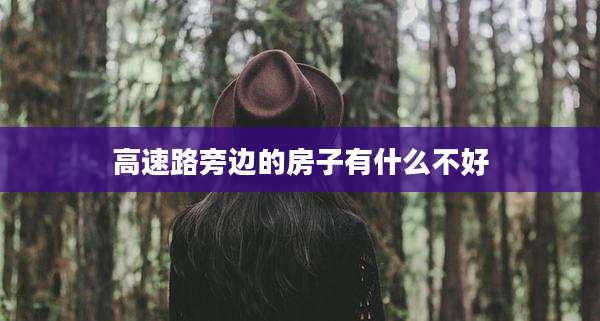 高速路旁边的房子有什么不好