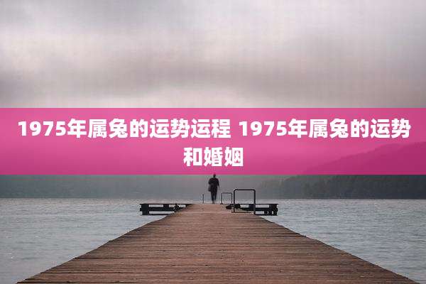 1975年属兔的运势运程 1975年属兔的运势和婚姻