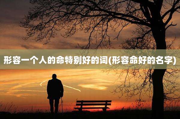 形容一个人的命特别好的词(形容命好的名字)