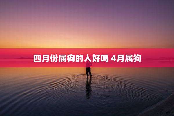 四月份属狗的人好吗 4月属狗