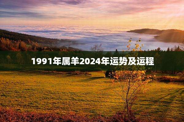 1991年属羊2024年运势及运程