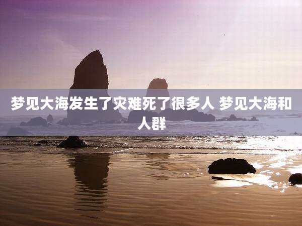 梦见大海发生了灾难死了很多人 梦见大海和人群