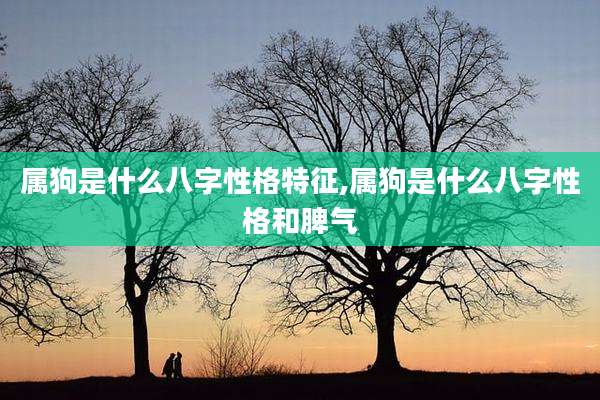 属狗是什么八字性格特征,属狗是什么八字性格和脾气