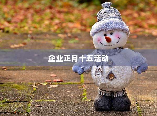 企业正月十五活动