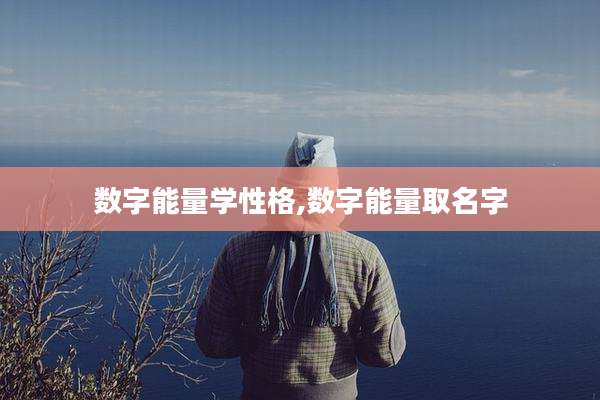 数字能量学性格,数字能量取名字
