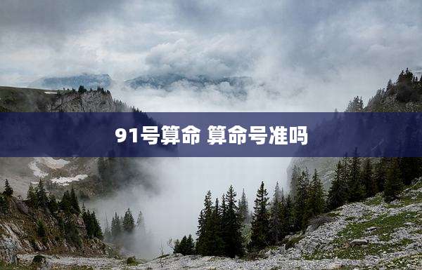 91号算命 算命号准吗