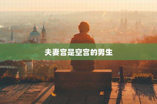 夫妻宫是空宫的男生