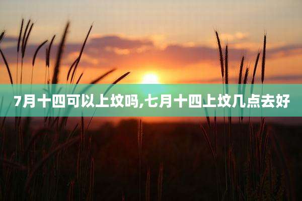 7月十四可以上坟吗,七月十四上坟几点去好