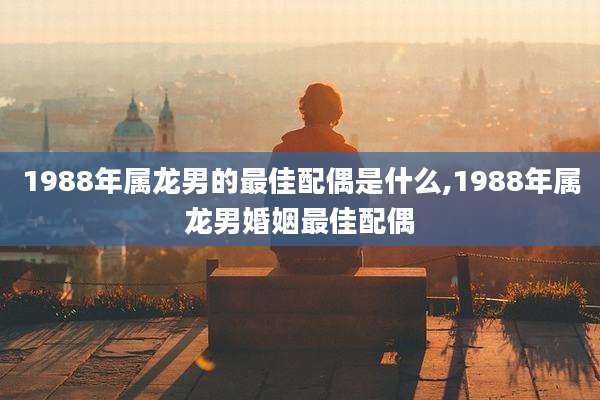 1988年属龙男的最佳配偶是什么,1988年属龙男婚姻最佳配偶