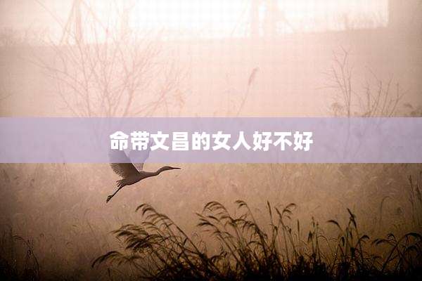 命带文昌的女人好不好