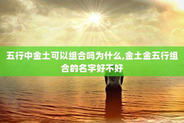 五行中金土可以组合吗为什么,金土金五行组合的名字好不好