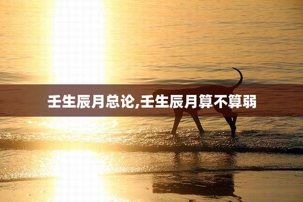 壬生辰月总论,壬生辰月算不算弱