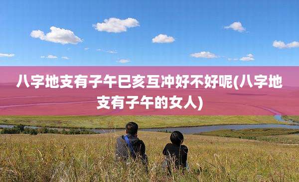 八字地支有子午巳亥互冲好不好呢(八字地支有子午的女人)