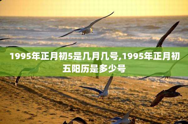 1995年正月初5是几月几号,1995年正月初五阳历是多少号