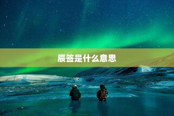 辰签是什么意思