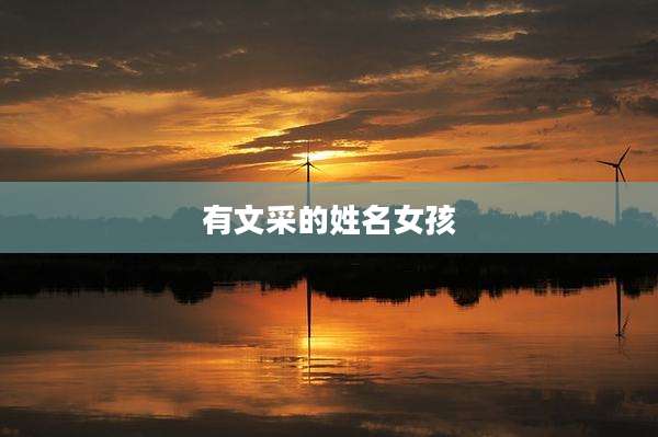 有文采的姓名女孩