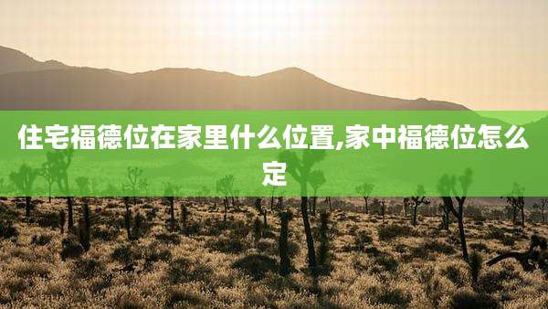 住宅福德位在家里什么位置,家中福德位怎么定