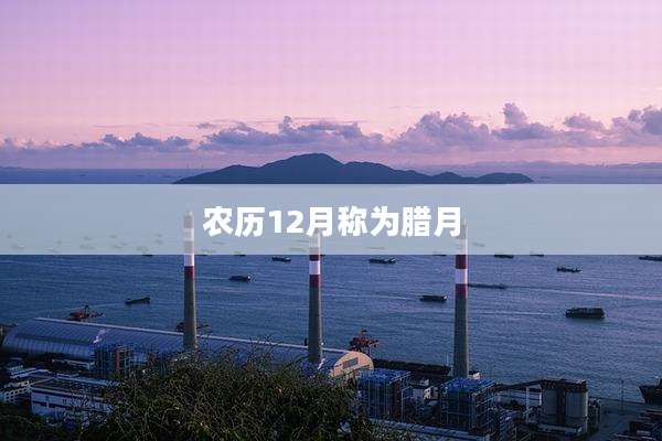 农历12月称为腊月