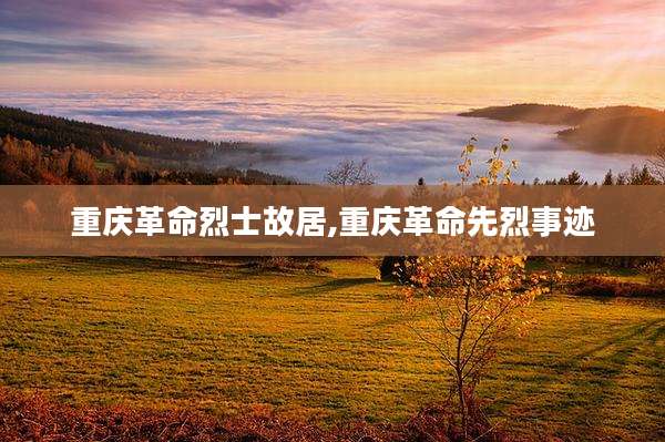 重庆革命烈士故居,重庆革命先烈事迹