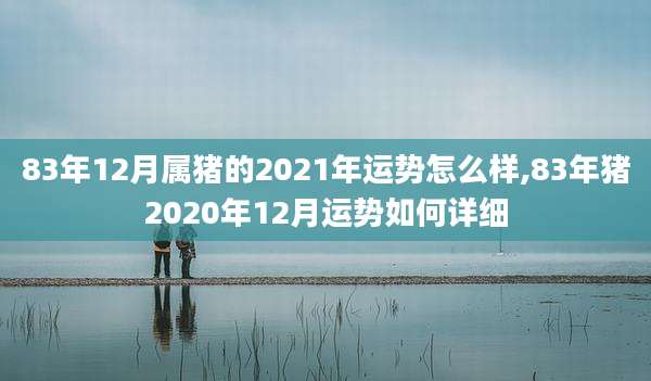 83年12月属猪的2021年运势怎么样,83年猪2020年12月运势如何详细