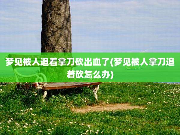梦见被人追着拿刀砍出血了(梦见被人拿刀追着砍怎么办)