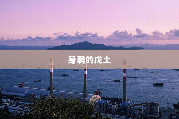 身弱的戊土