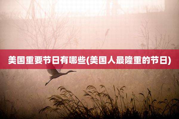 美国重要节日有哪些(美国人最隆重的节日)