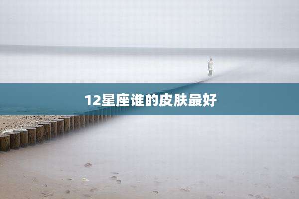 12星座谁的皮肤最好