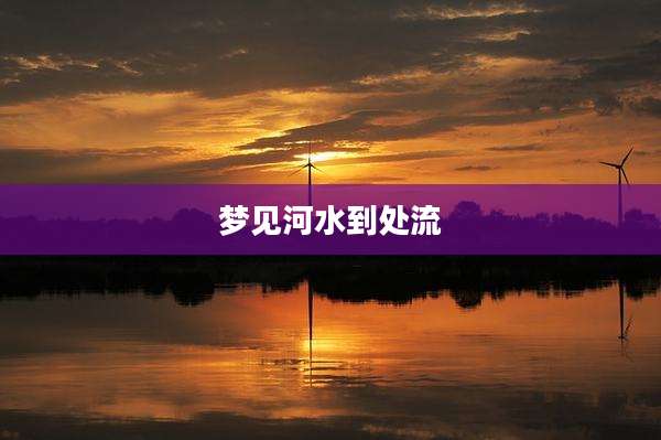 梦见河水到处流